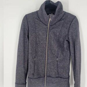 Lululemon‎ Daily Yoga Jacket Black Swan Herringbone Size 6